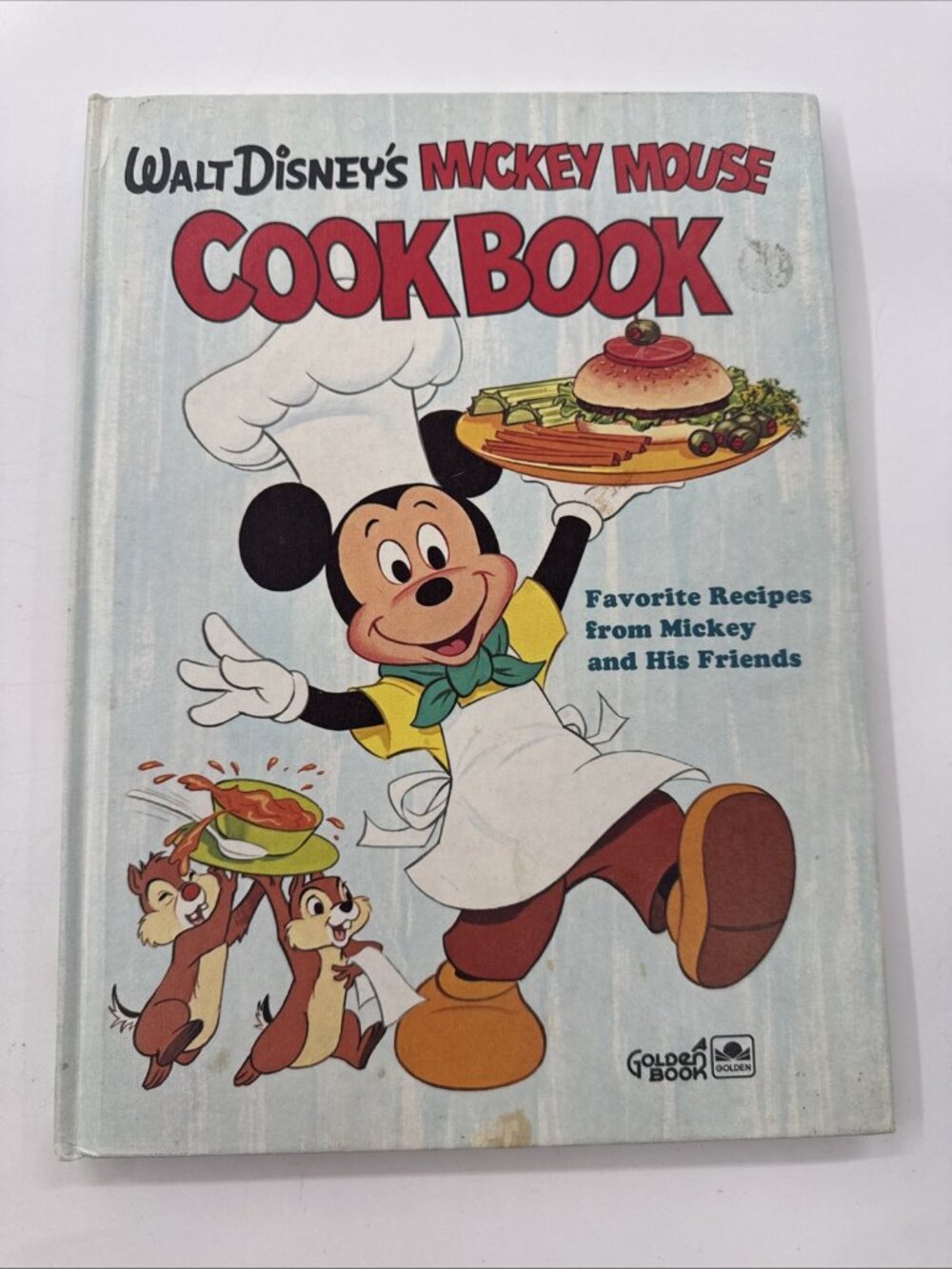 Vintage 1975 Walt Disney's Mickey Mouse Cookbook Favorite Recipes Friends HC